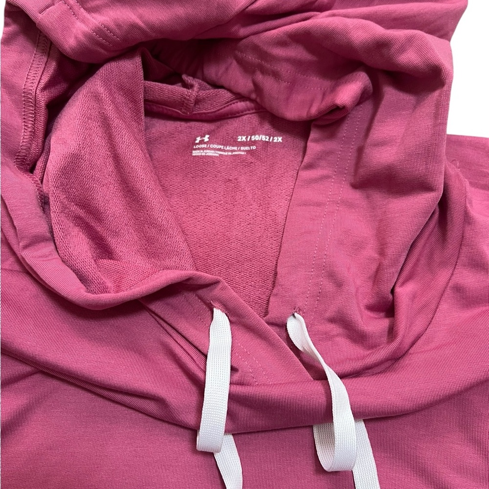 Under Armour women’s Plus Size Rival French-Terry Fleece Hoodie - Picture 5 of 6